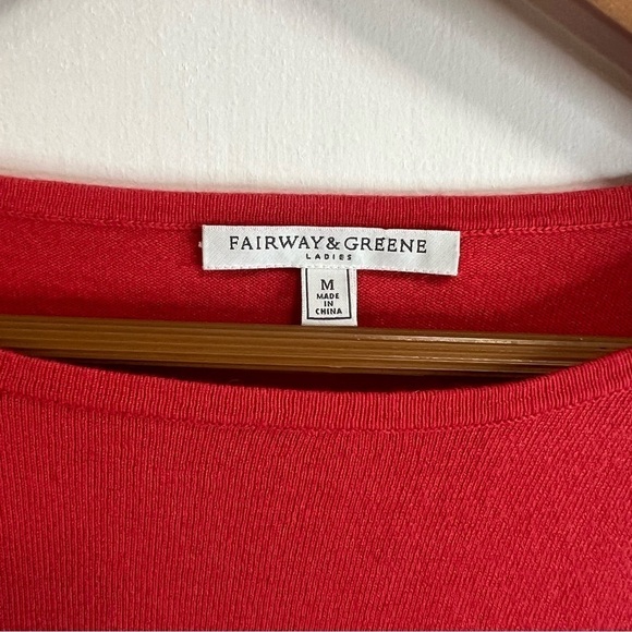 Fairway & Greene Women's Lia Sweater Sun Kiss Coral cashmere blend - Picture 5 of 7